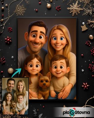 Vánoce už fakt klepou na dveře! Nadělte svým blízkým plakát v jejich oblíbeném stylu. Kresba? Oblíbený animák? Dětská...